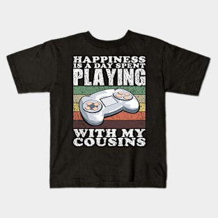 Playing Video Games With My Cousins Funny Gaming Quotes Kids T-Shirt